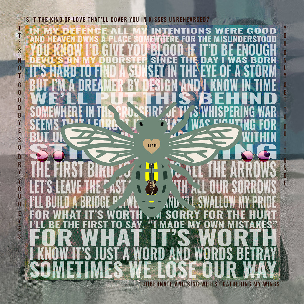 Liam Gallagher Bee Print