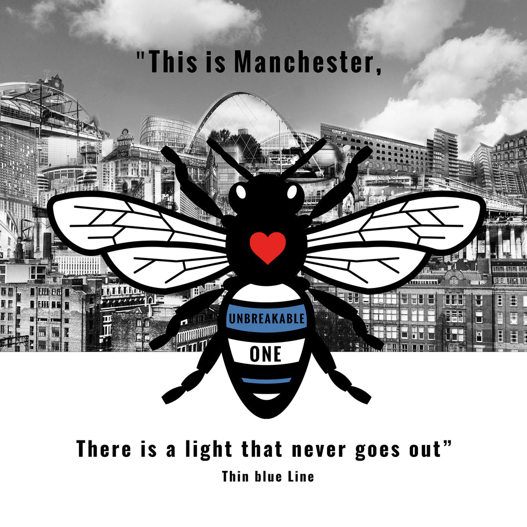 Thin Blue Line Police Print