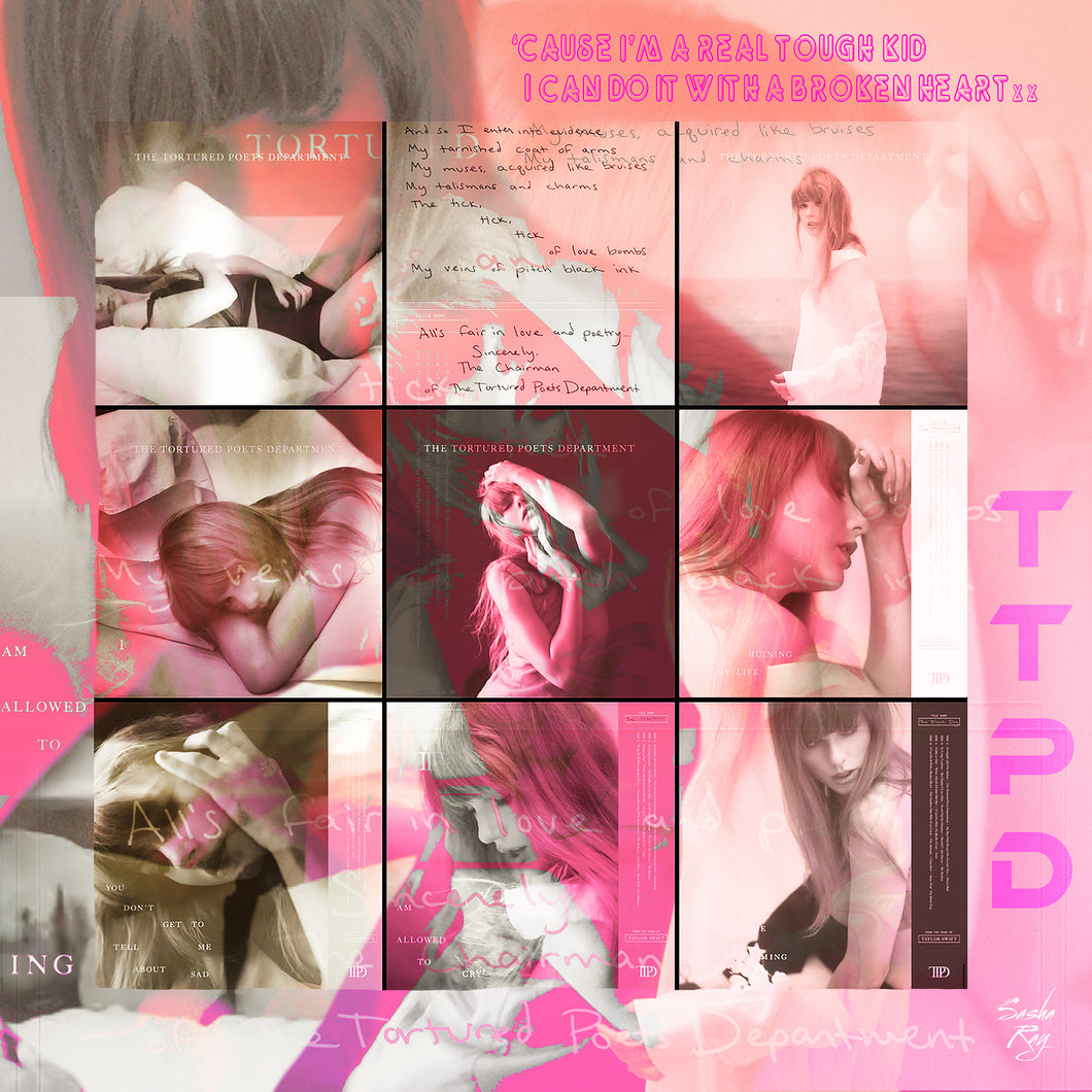 Taylor Swift The Tortured Poets Department TTPD Canvas