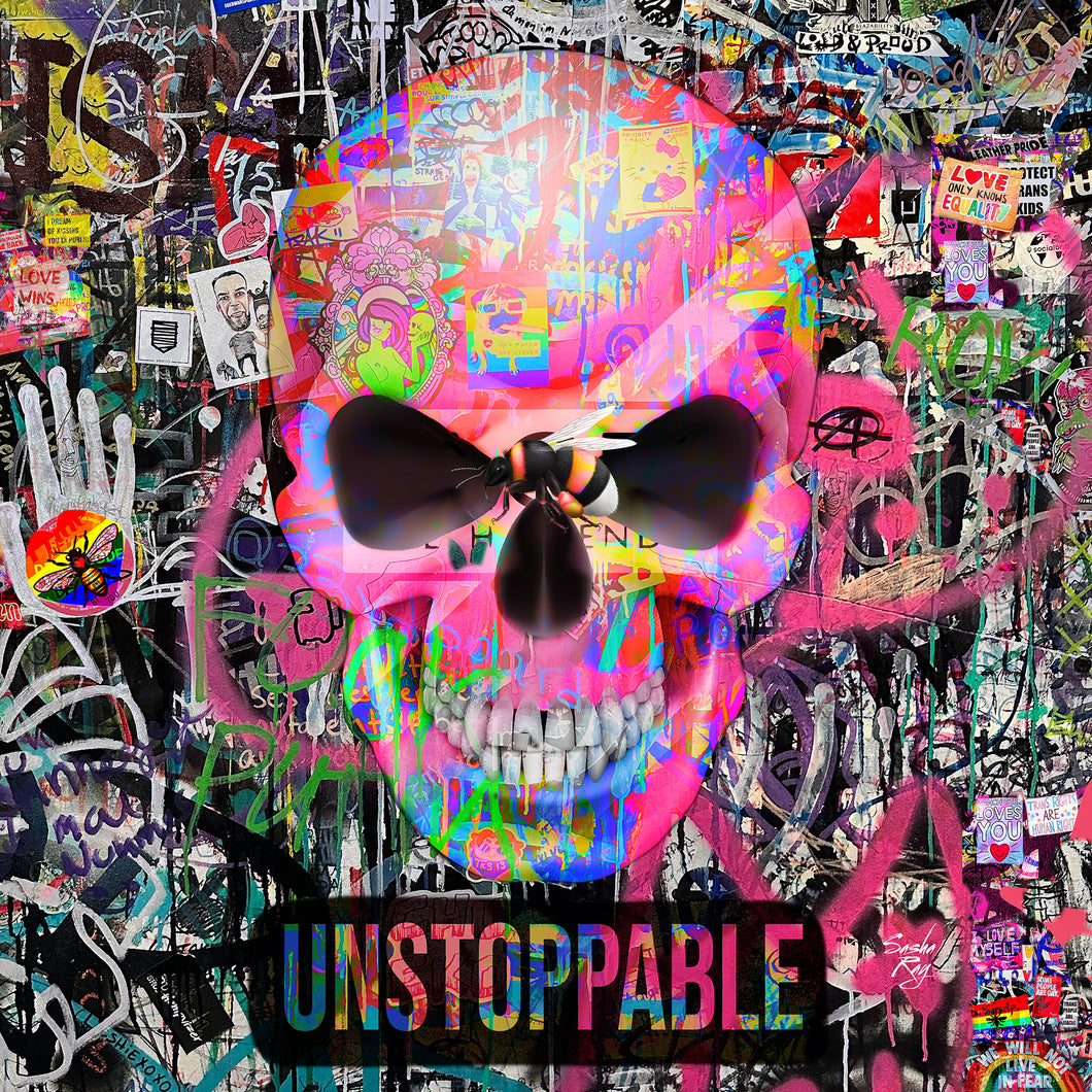 Unstoppable Skull Canvas
