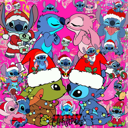 Xmas Stitch, Angel & Baby Yoda