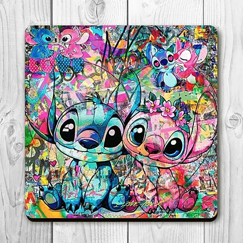 Stitch & Angel Coaster