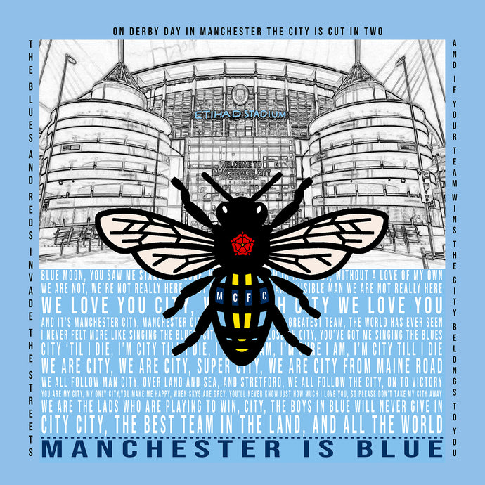 Blue Bee Manchester City 2021 Print
