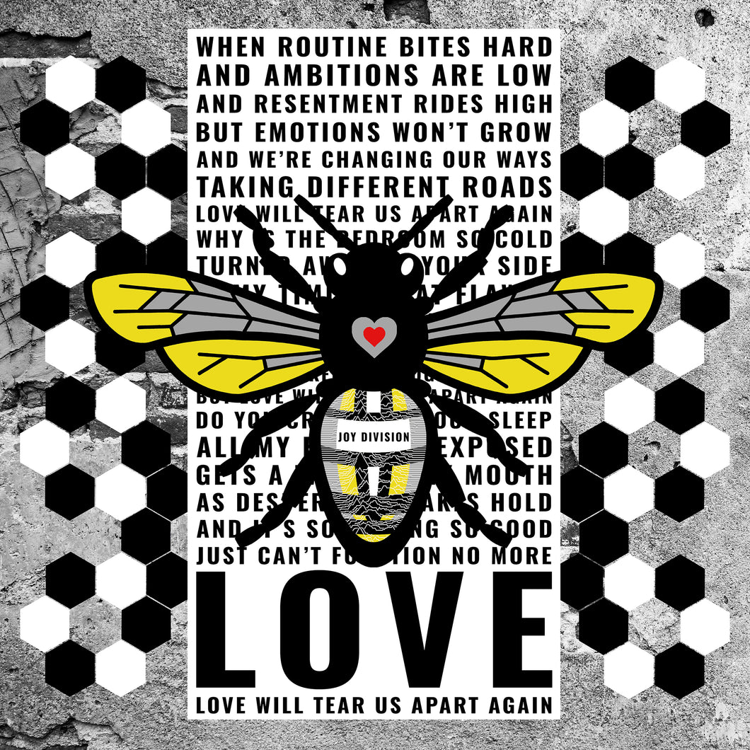 Joy Division Bee Canvas