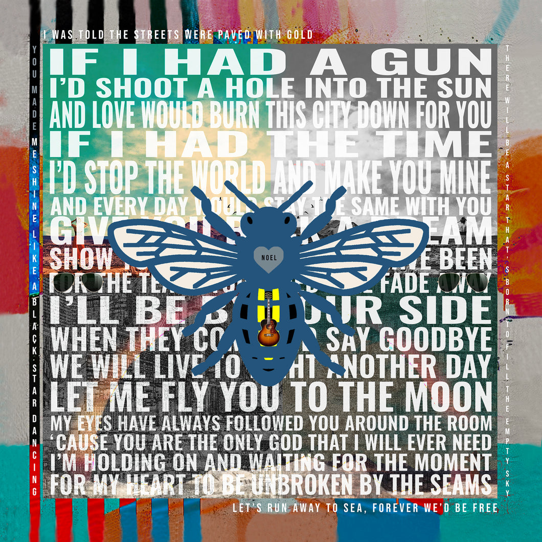 Noel Gallagher Bee Print