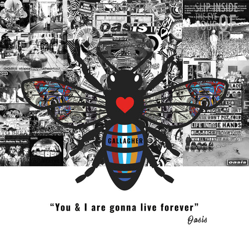 Oasis Live Forever Print