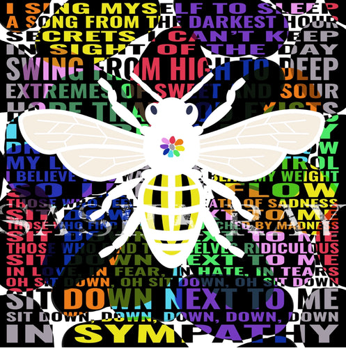 James Sit Down Bee Canvas